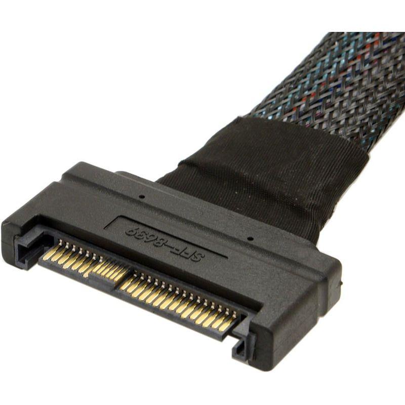 JSER U.2 U2 SFF-8639 NVME PCIe SSDケーブル オス-メス 延長 50cm 68ピン U2 SFF NVME PCIe SSDケーブル オス メス 延長 50cm 68ピン