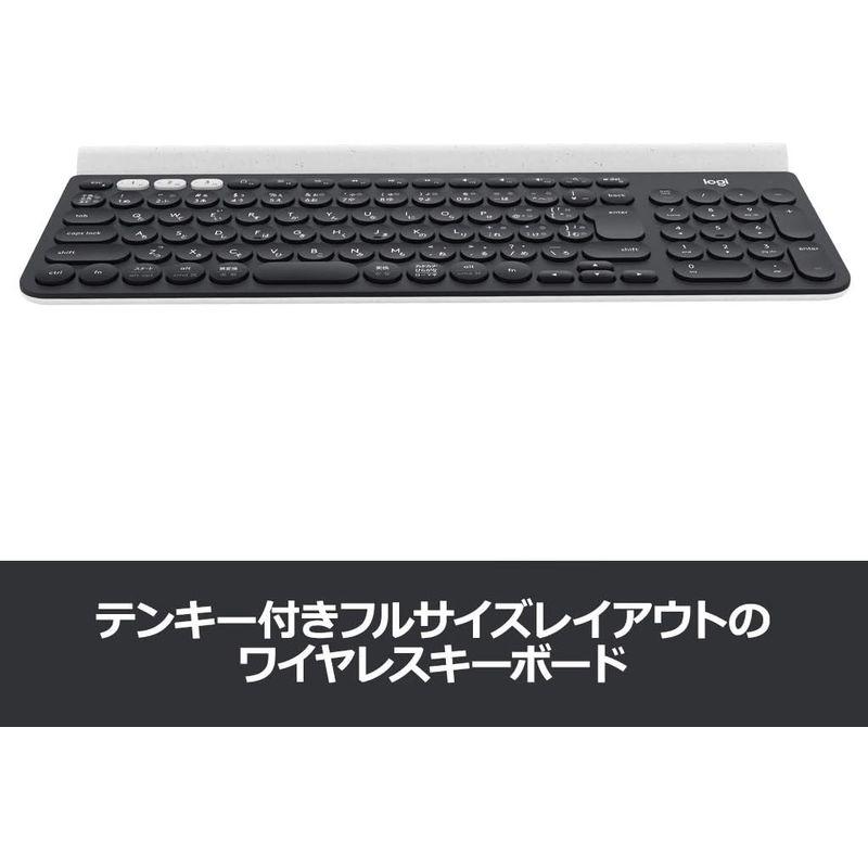 ロジクール ワイヤレスキーボード K780 Bluetooth Unifying ワイヤレス 無線 キーボード windows mac Ch｜chatan｜05