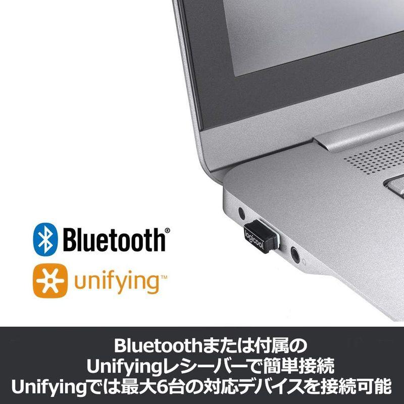 ロジクール ワイヤレスキーボード 無線 K375s Windows Mac Chrome Android iOS Bluetooth Uni｜chatan｜10