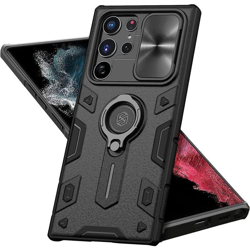 Nillkin Galaxy S22 Ultra ケース カメラレンズ保護 スライド式 S22 ultra ケース 2重構造 TPU+PC｜chatan｜04