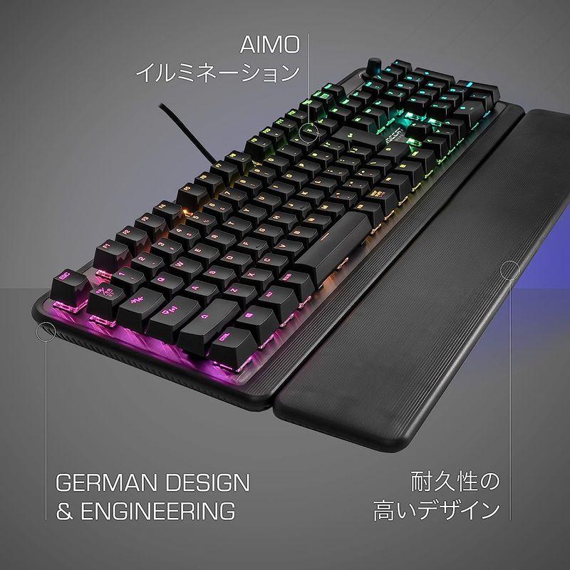 ROCCAT USB Pyro メカニカル RGB ゲーミングキーボード リニ