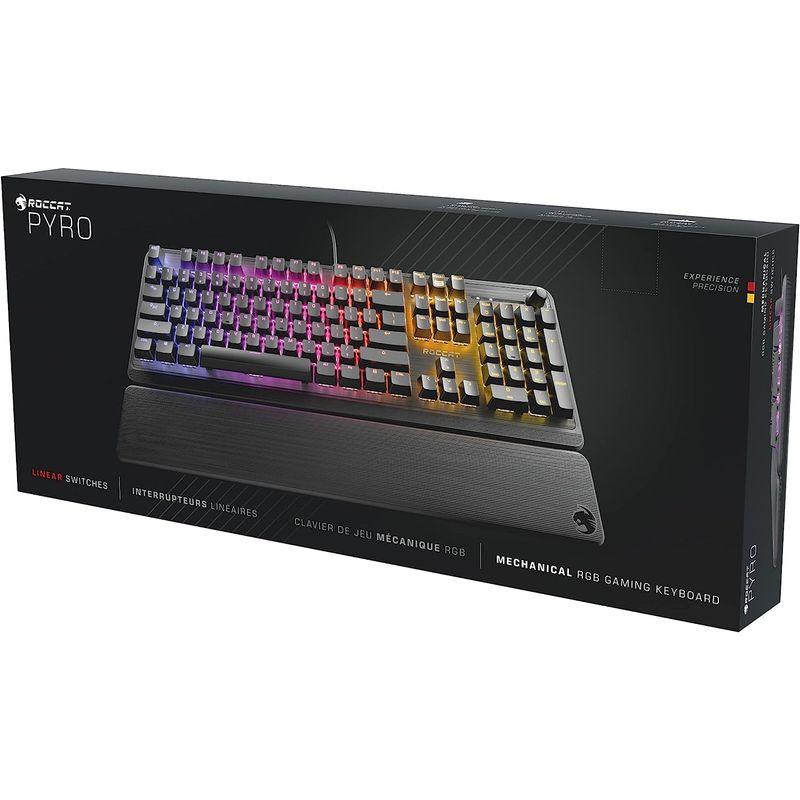 ROCCAT USB Pyro メカニカル RGB ゲーミングキーボード リニア(赤軸) JP日本語配列 ドイツデザイン ROC-12-62 USB Pyro メカニカル RGB ゲーミングキーボード リニア 赤軸 JP日本語配列 ドイツデザイン ROC