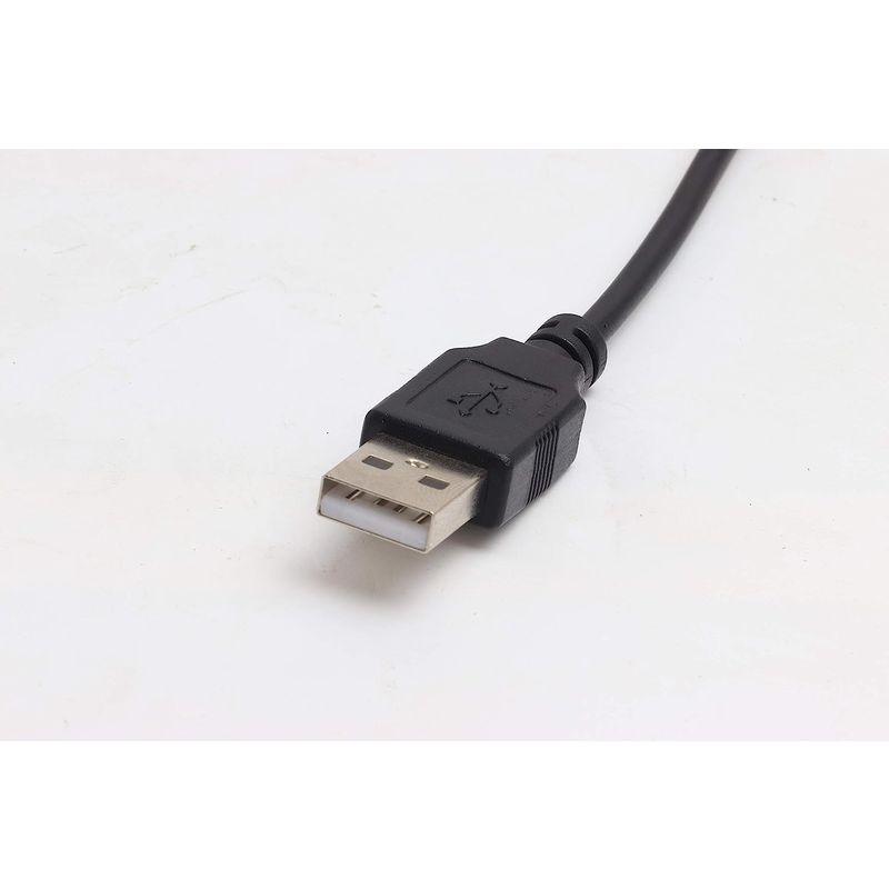 オーディオファン miniUSBケーブル USB Aタイプ オス - miniB オス 伸縮 カールコード データ転送 充電対応 ブラック｜chatan｜04