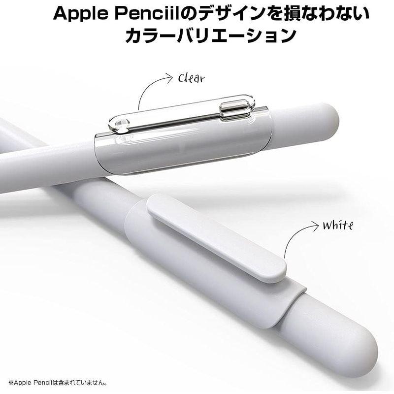 araree Apple Pencil ペン クリップ ホルダー 第1世代 第2世代 対応 落下防止 フィルム付き A-CLIP 2個入り(｜chatan｜02