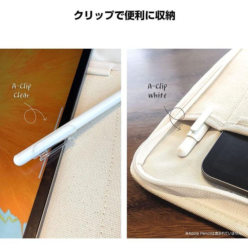 araree Apple Pencil ペン クリップ ホルダー 第1世代 第2世代 対応 落下防止 フィルム付き A-CLIP 2個入り(｜chatan｜07