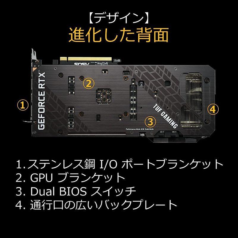 ASUS TUF Gaming NVIDIA? GeForce RTX? 3070 搭載ビデオカード OC Edition 8GB GDDR｜chatan｜12