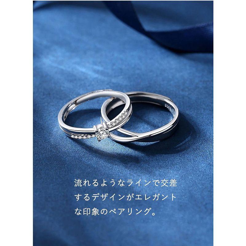 MIYEKI ペアリング カップル リング 2個セット 人気 純銀製指輪 
