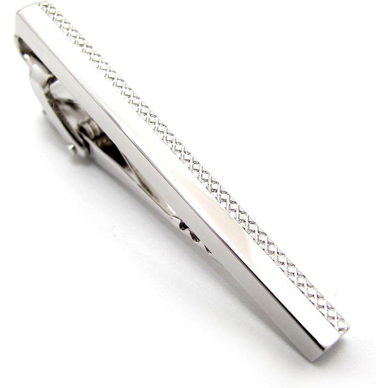 タテオシアン (TATEOSSIAN) グリッド タイバー (ロジウム) タイピン タイクリップ ネクタイピン シンプル おしゃれ さりげな TATEOSSIAN グリッド タイバー ロジウム タイピン タイクリップ ネクタイピン シンプル おしゃれ さりげな