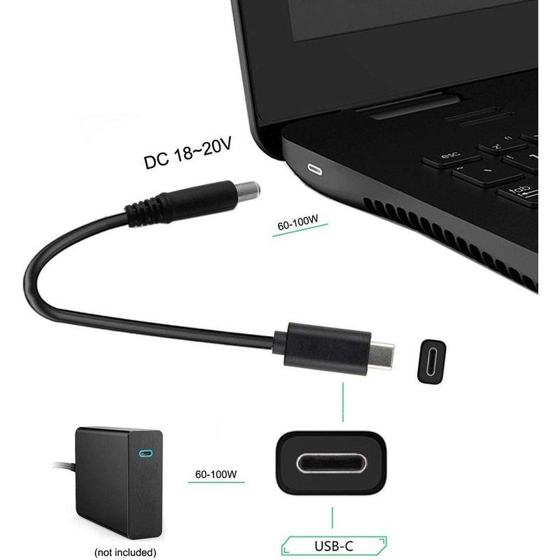 JSER Xiwai Type C USB-C入力から電源PD充電ケーブル ノートパソコン&ノートブック用 (DC 4.5x3.0mm)｜chatan｜09