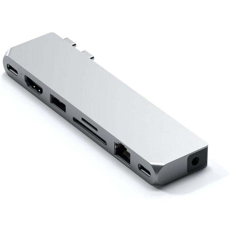 Satechi USB-C Proハブ Max 8in2 (シルバー) USB4 HDMI USB-A/Cデータ イーサネット SD 音声ジ｜chatan｜08