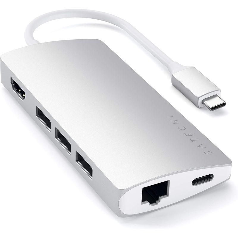 Satechi V2 マルチ USB-C ハブ 8-in-1 (シルバー) 4K HDMI(60Hz), イーサネット, USBC PD充電｜chatan｜06