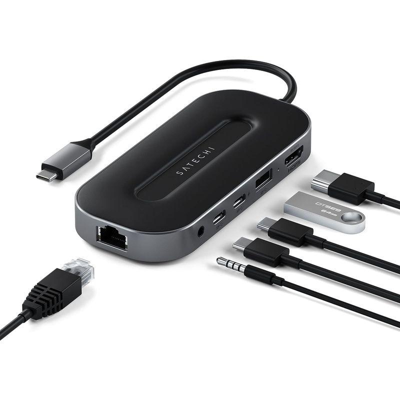 Satechi USB4 マルチハブ 6-in-1 イーサネット 2.5G, USB-C PD 充電 