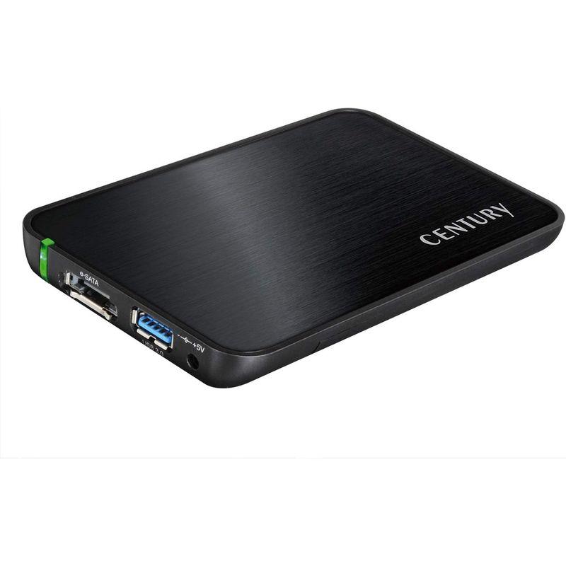 センチュリー シンプルBOX2.5 USB3.0+eSATA SATA6G CSS25EU3BK6G｜chatan｜05