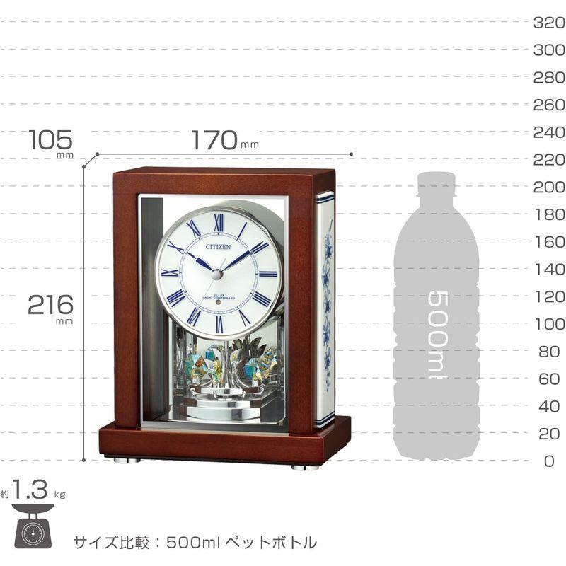 シチズン CITIZEN リズム 電波置き時計 有田焼 8RY418-006 【公式通販】