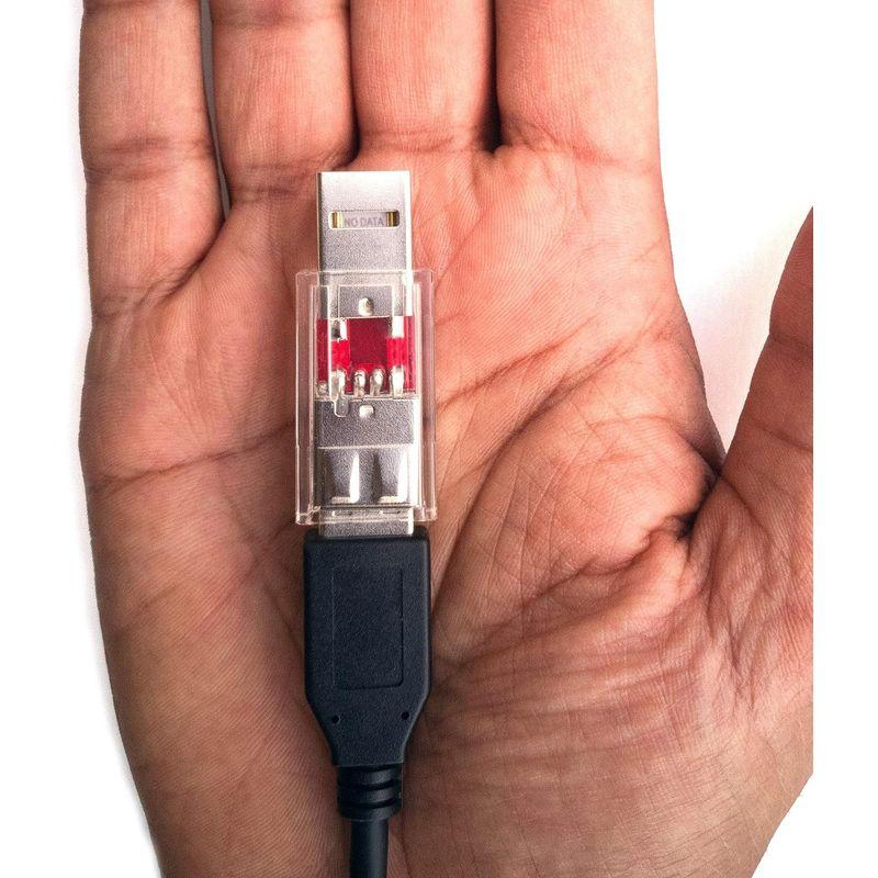 PortaPow 透明USBデータブロッカー ジュースジャッキングから保護