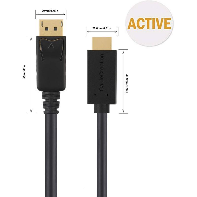 アクティブ(DP1.2)DP to HDMI,CableCreation DisplayPort to HDMI変換ケーブルDP to HD｜chatan｜05