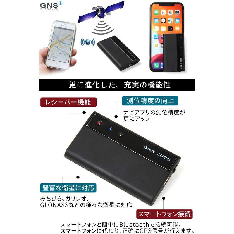 GNS 3000 GPSレシーバー＆ロガー GNS 2000 Plus後継機 技適認証＆MFI 