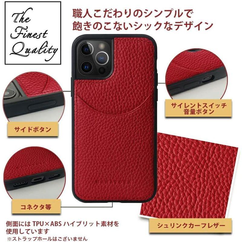 HANATORA iPhone13 mini ケース 本革 シュリンクカーフレザー カードポケット 耐衝撃 ハンドメイド ギフト おしゃれ｜chatan｜02