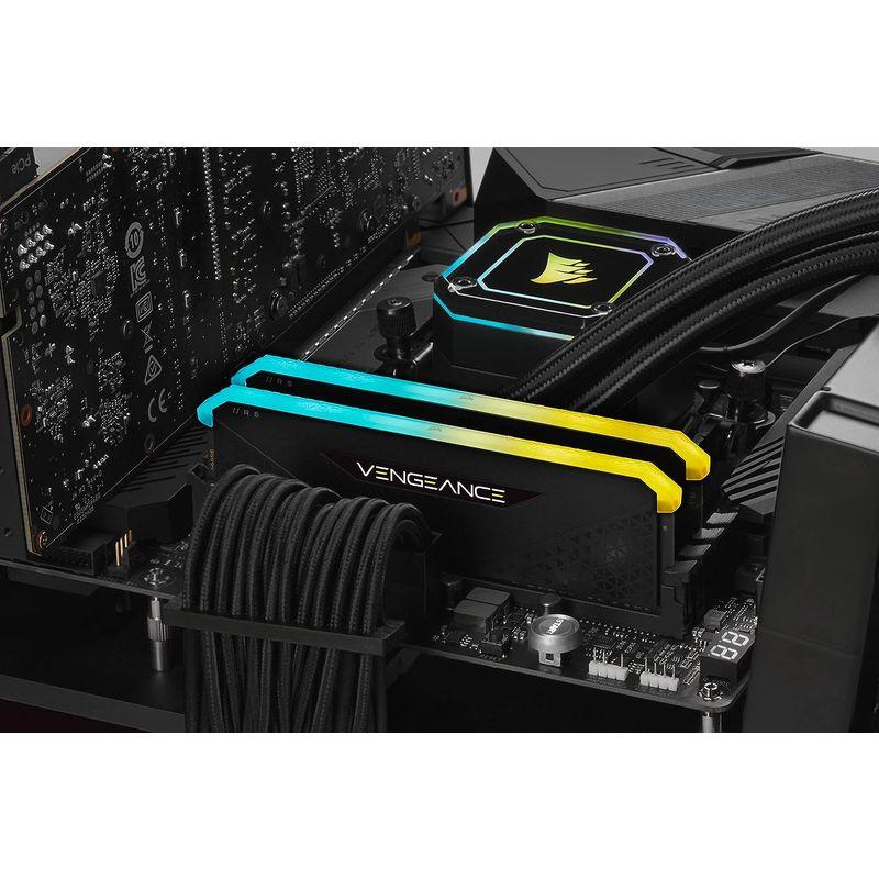 CORSAIR DDR4-16GB 3200MHz CL16 デスクトップPC用メモリ VENGEANCE RGB RS 16GB 8GB×｜chatan｜02