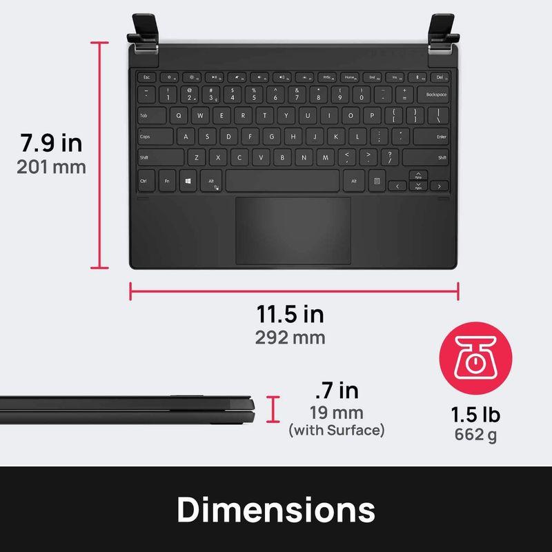 Brydge Bluetooth ワイヤレス キーボード Surface Pro 7+/7/6/5/4 対応 トラックパッド搭載 スタンド付｜chatan｜07
