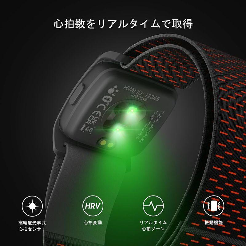 COOSPO HW9 心拍計 アームバンド 光学式 心拍センサー ANT+&Bluetooth5.0 ハートレートセンサー 心拍数測定 心拍｜chatan｜02