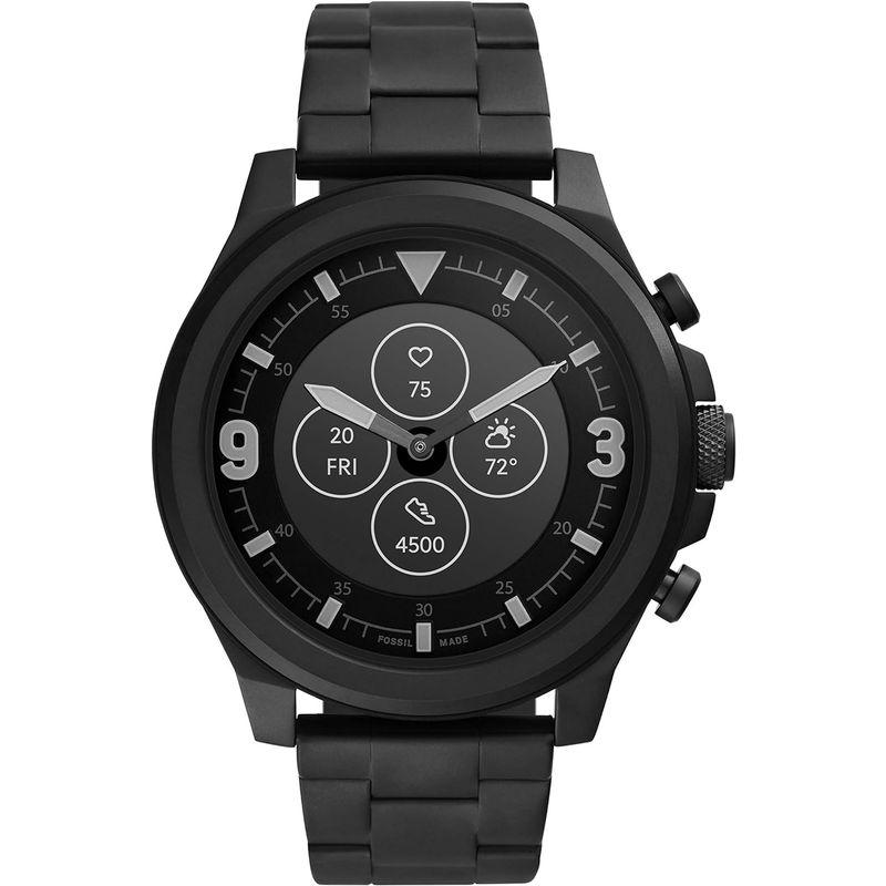 Fossil スマートウォッチ Latitude HR Hybrid SMARTWATCH FTW7021 メンズ ブラック 正規輸入品｜chatan｜07