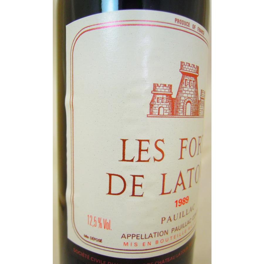 ワイン ☆ Les Forts de Latour 赤ワイン 750ML 1989