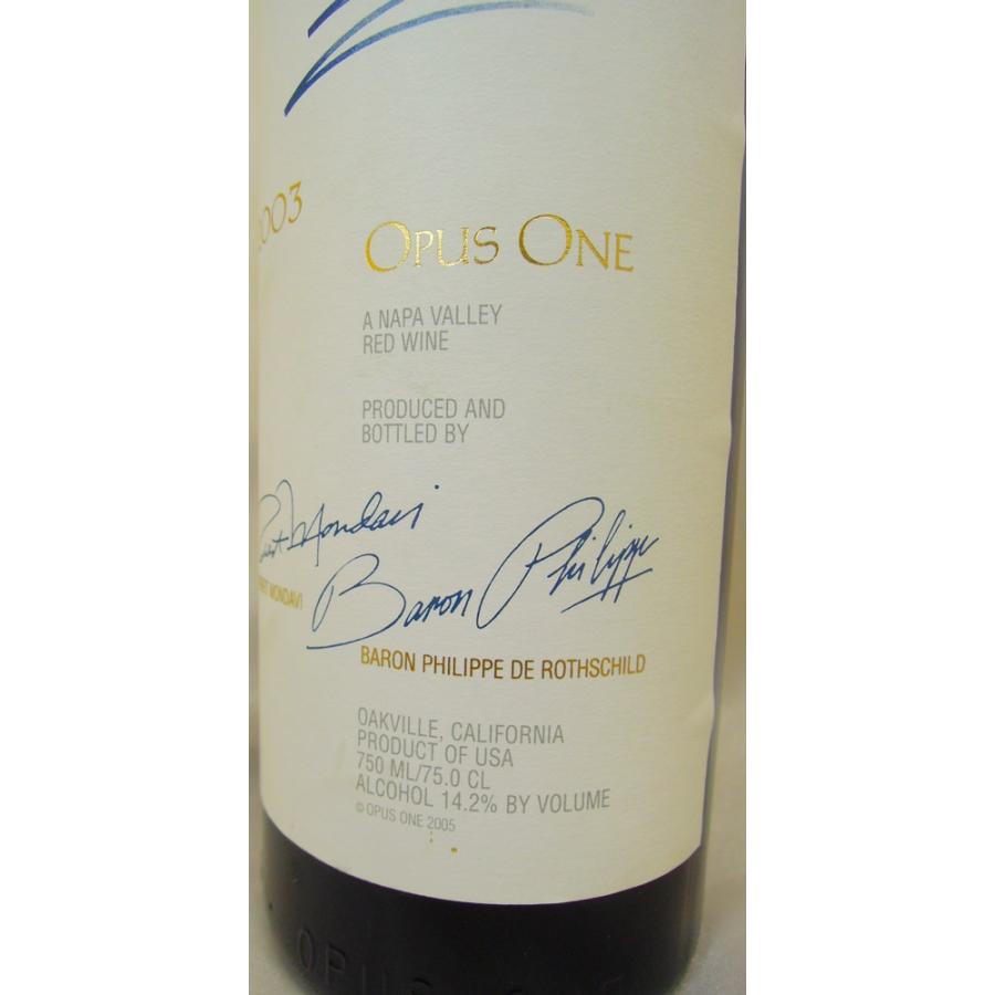 赤ワイン オーパス・ワン　2003 PP94点　a2 Opus One カリフォルニアワイン｜chateau-tokyo｜03