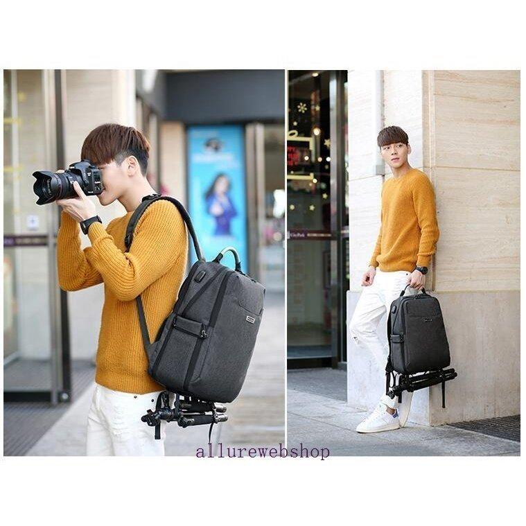製品の特別割引 カメラバッグ リュック カメラ女子 おしゃれ 男女兼用 カメラリュック 一眼レフ フルサイズ 女子 シンプル リュックサック パソコン収納ポケット カメラ Pb Chateau 買いサイト Varanasi Org In