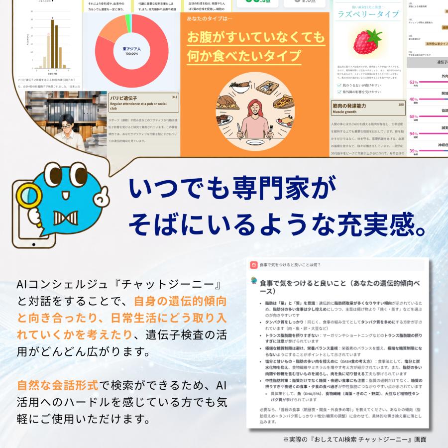祖先 遺伝子検査キット chatGENE Pro 500項目 DNA解析 ハプロ ルーツ