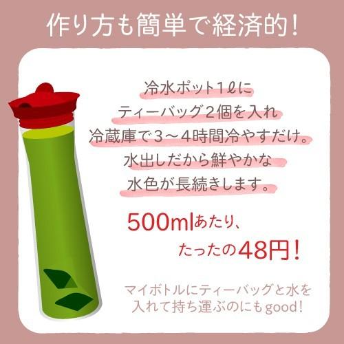 水出し 緑茶 ティーバッグ 抹茶入 5ｇ×16包×3パックセット メール便送料無料｜chatsuminosato｜06