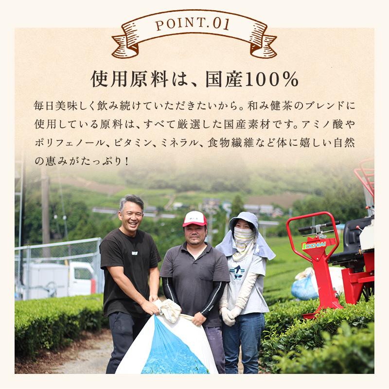 国産 12種ブレンド 健康茶 和み健茶 3g×30包入 ティーバッグ すっきりブレンド ノンカフェイン お茶 ダイエット | 茶つみの里 | 07