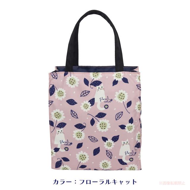 スクエアトートバッグ(ノアファミリー 猫グッズ ネコ雑貨 ねこ柄 かわいい 女性 花柄 2023ss 7月） 051-A966 |  | 01