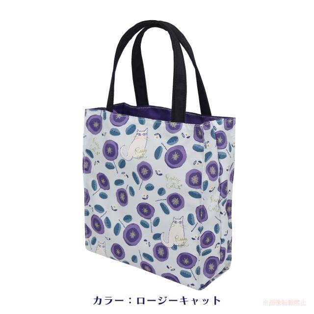 スクエアトートバッグ(ノアファミリー 猫グッズ ネコ雑貨 ねこ柄 かわいい 女性 花柄 2023ss 7月） 051-A966 |  | 03