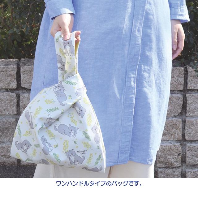 [メール便対応]ワンハンドルバッグ(ノアファミリー 猫グッズ ネコ雑貨 ねこ柄 かわいい 女性 花柄 2023ss 7月） 051-A967 |  | 06