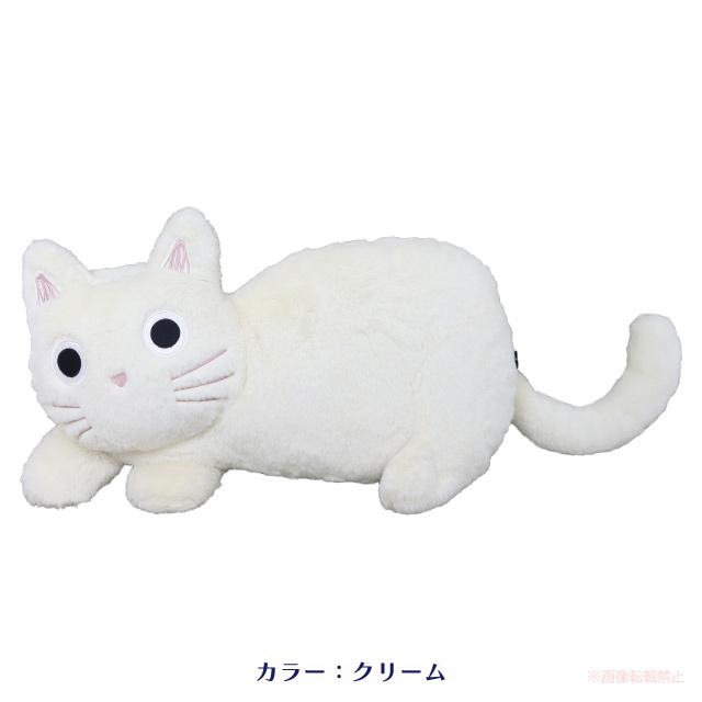 たまちゃんクッション(猫グッズ ネコ雑貨 ねこ柄 かわいい 黒猫 白猫 