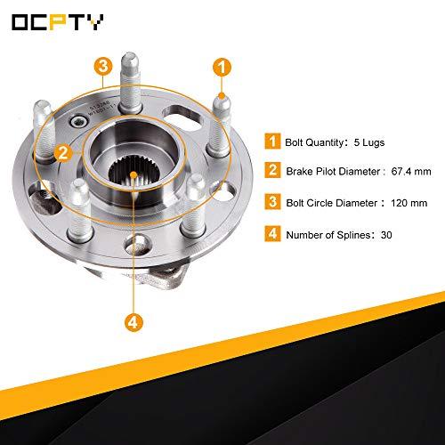 翌日配送可 OCPTY 1個513288前輪ベアリングとハブ・アセンブリ5ラグ用W/ABSビュイック・ラクロス用リーガルキャデラック用CTSシボレー・エクイノックス・インパラ用マリ