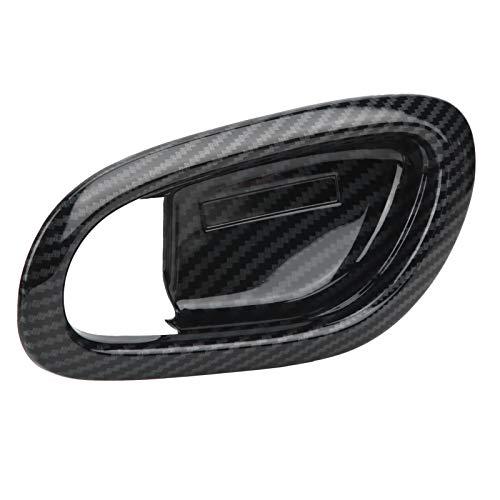 【新作入荷!!】 Fydun Car Inner Door Handle Bowl Cover Trim Frame Decor Carbon Fiber Style Bowl Cover Trim Decals Bezel for Nissan Navara Frontier NP 300 2015-20