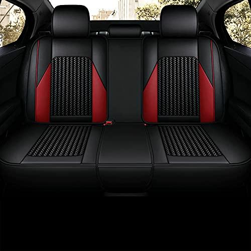 （クーポン発行） BPOOBP for Kia Soul EV Car Seat Covers Full Set PU Leather全天候型シートクッション、 Martha Red
