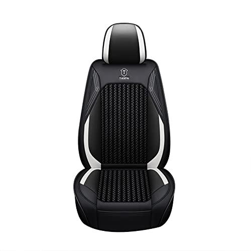 送料無料/正規品 BPOOBP for Hyundai Tucson Tucson Hybrid Car Seat Covers Full Set PU Leather All-Weather Seat Cover， Black