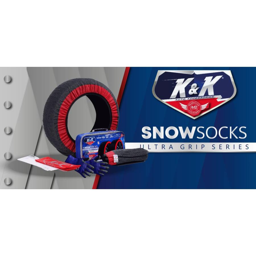 代引無料 Kotive Snow Socks for Tires-Pro Series for Ultimate Grip Snow Chain Alternative Traction Device for Truck SUV Van Car Textile Winter Emergency Ki