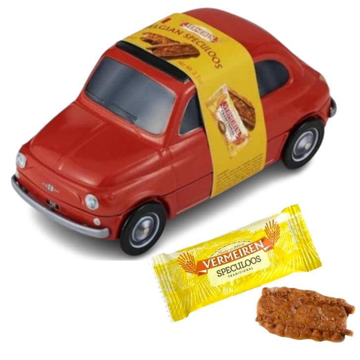 ベルメーレン カラメルビスケット フィアット缶 (レッド) FIAT500