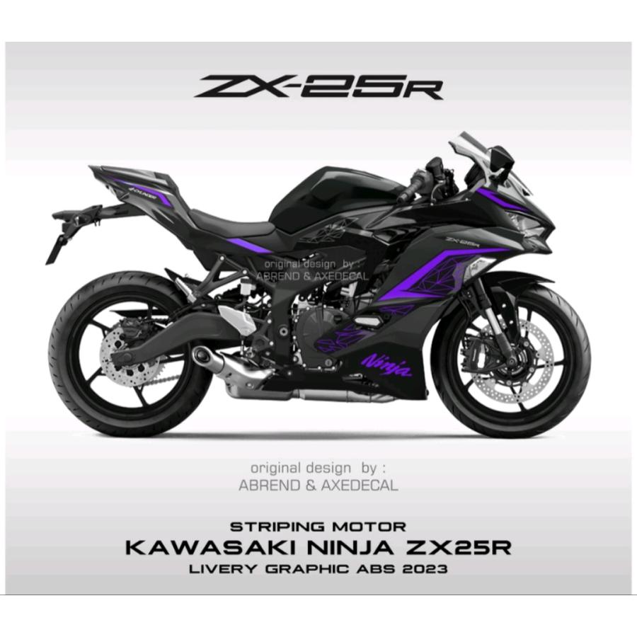 KAWASAKI ZX25R 2023モデル デカール ストライピング ステッカー KAWASAKI ZX25R 2023モデル デカール ストライピング ステッカー
