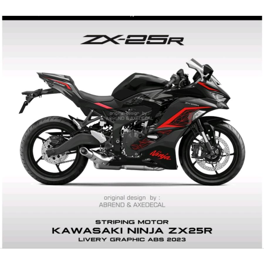 KAWASAKI ZX25R 2023モデル デカール ストライピング ステッカー KAWASAKI ZX25R 2023モデル デカール ストライピング ステッカー