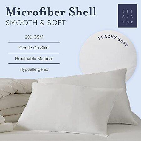 署名絶妙なホテルLuxury Plush Gussetedマイクロファイバー枕 gel-fiber Filled枕並行輸入品