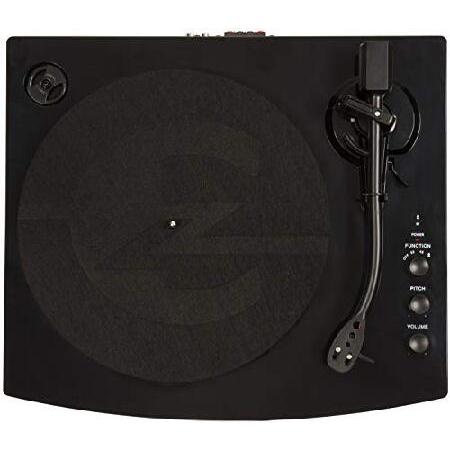 Crosley T100D 2-Speed Bluetooth Turntable System with Stereo Speakers， Black， (Model: T100D-BK)並行輸入品 T100D 並行輸入品