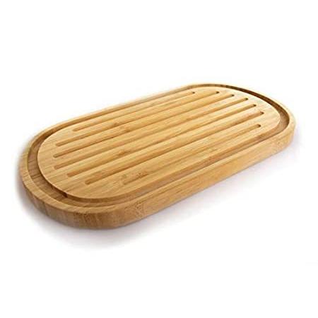 【通販 人気】 Board Cutting Reversible Bamboo Organic Premium With Ideal - Grooves Juice まな板