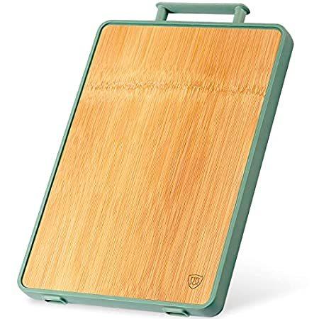正規 Holymood Bamboo Cutting Board with Handle, Organic Wood Chopping Board with まな板