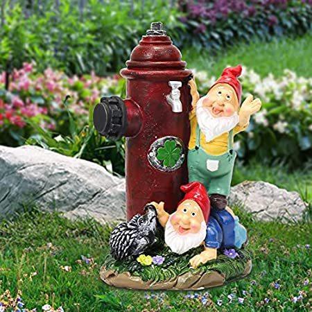 Eiiorpo ガーデンノーム像 樹脂ノーム置物 消火栓像 Chaxtインポートのeiiorpo 屋外装飾用 面白い庭ノーム彫刻 像の装飾 面白い庭ノーム彫刻 像の装飾 芝生 B09k5g2q45 屋外像 パティオ 庭のアートデコレーション 屋外像 Chaxtインポート