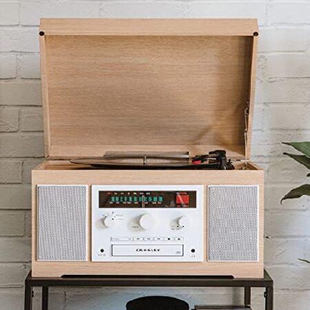 【最安値挑戦中】 Crosley CR7018A-NA Haydn 3-Speed Turntable with Bluetooth， AM/FM Radio， CD/Cassette Player， and Aux-in， Natural並行輸入品 【PET7275076156】(25500円)